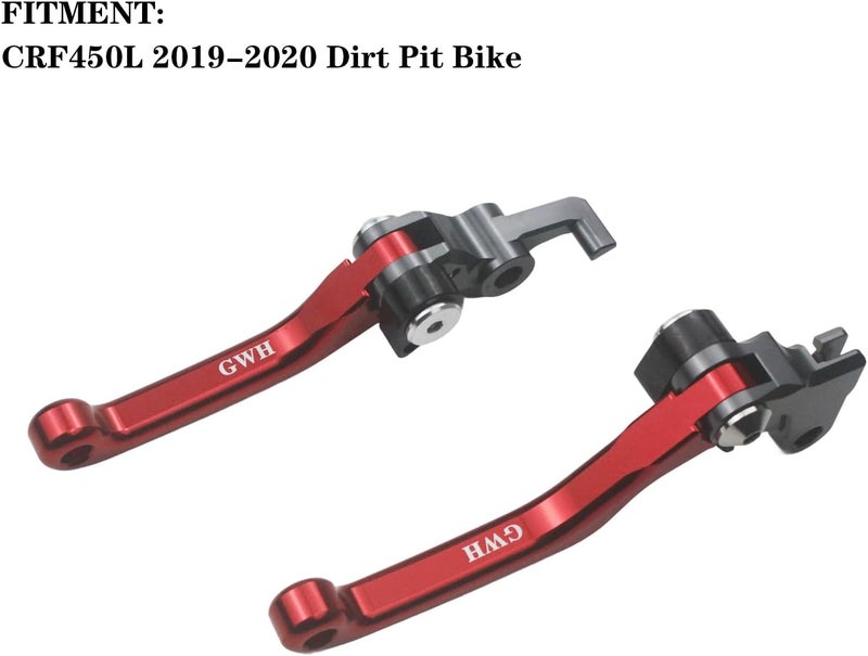 Adsspro Motorcycle Billet Foldable Brake Clutch Lever Handle CNC Aluminum Pivot for CRF450L 2019-2020 Dirt Pit Bike - Image 2